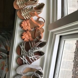 Girls sandals- lot of 4 pairs- size 10(toddler)